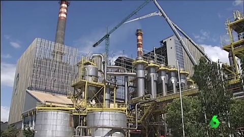 F&aacute;brica ENCE en Pontevedra.