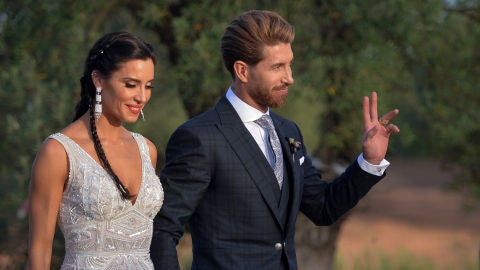 Pilar Rubio y Sergio Ramos despu&eacute;s de su boda