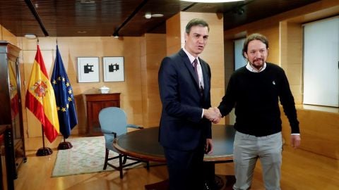 Pedro S&aacute;nchez y Pablo Iglesias