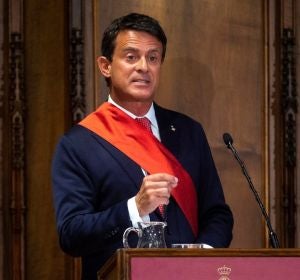 Manuel Valls en el Ayuntamiento de Barcelona Manuel Valls en el Ayuntamiento de Barcelona