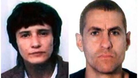  Ant&oacute;n Garc&iacute;a (d) y Asunci&oacute;n Losada (i), en la clandestinidad desde 2006 y que han sido detenidos por la Guardia Civil este fin de semana en Vigo.