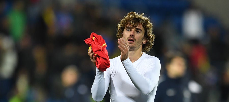Griezmann, después de un partido con Francia Griezmann, después de un partido con Francia