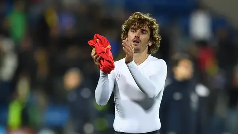 Griezmann, después de un partido con Francia Griezmann, después de un partido con Francia