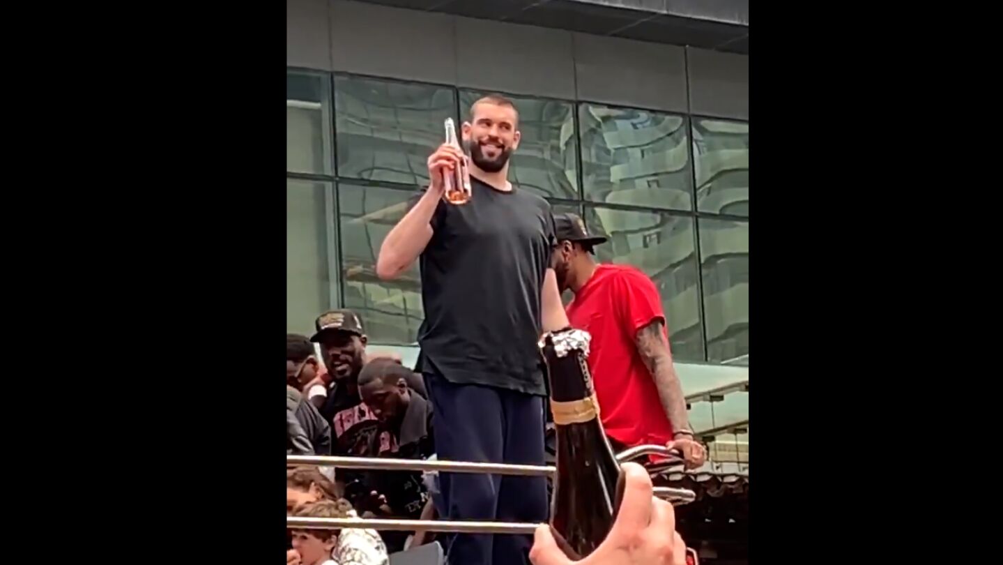 Marc Gasol, en la fiesta de los Raptors