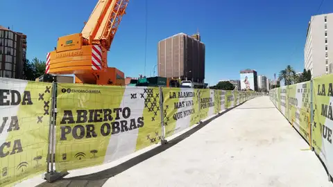 Metro de Málaga lateral norte Abierto un nuevo paso
