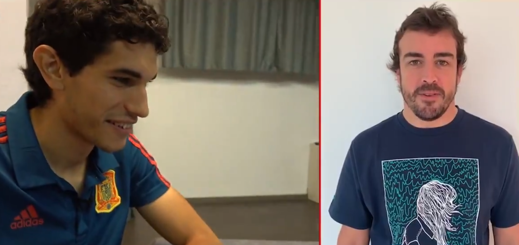 El mensaje de Fernando Alonso a Jesús Vallejo que le emocionó El mensaje de Fernando Alonso a Jesús Vallejo que le emocionó