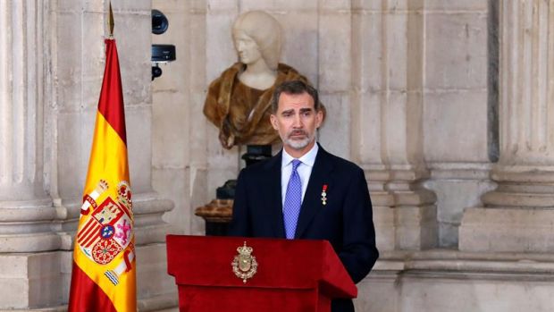 Felipe VI llama a la convivencia y a un destino común en democracia y libertad en su quinto aniversario de reinado Felipe VI llama a la convivencia y a un destino común en democracia y libertad en su quinto aniversario de reinado