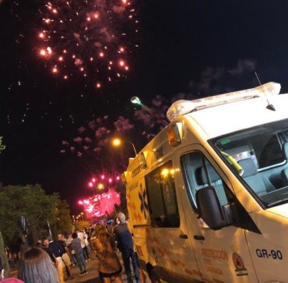 Apuñalan a un guardia de seguridad en una de las casetas de la Feria de Granada Apuñalan a un guardia de seguridad en una de las casetas de la Feria de Granada