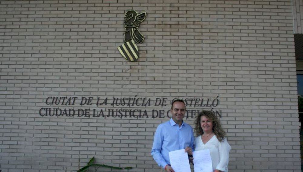 Domingo Vicent y Cristina Fernández diputados de Ciudadanos.