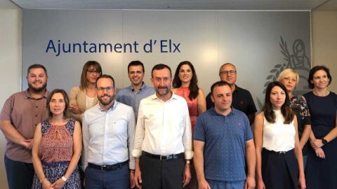 Concejales del Grupo Municipal del PSOE en el Ayuntamiento de Elche. 