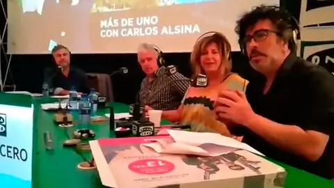 Carlos Alsina, Óscar Terol, Maribel Salas y Agustín Jiménez Carlos Alsina, Óscar Terol, Maribel Salas y Agustín Jiménez
