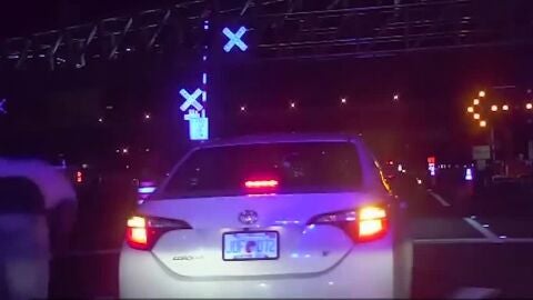 El coche que escap&oacute; del control policial
