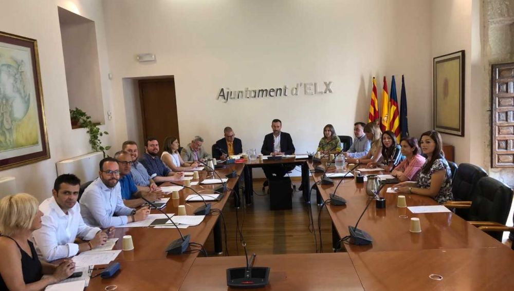 Reunión de la Junta de Gobierno del Ayuntamiento de Elche.