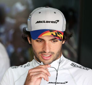 Carlos Sainz, en un Gran Premio Carlos Sainz, en un Gran Premio