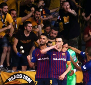 Sergio Lozano celebra un gol Sergio Lozano celebra un gol