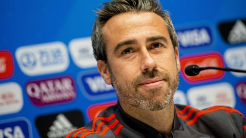 Jorge Vilda, en rueda de prensa