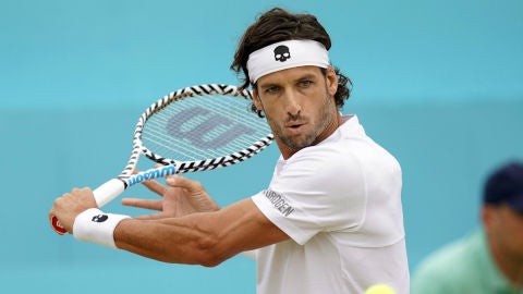 Feliciano L&oacute;pez, en un partido