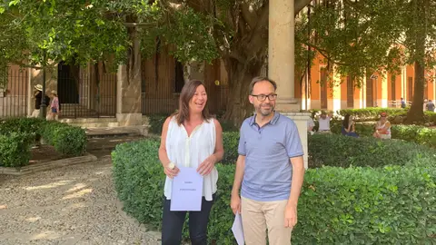 Francina Armengol y Josep Castells Francina Armengol y Josep Castells