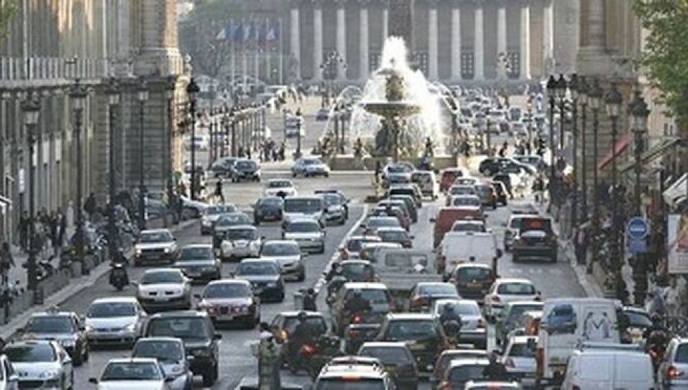 París, circulación de vehículos. 