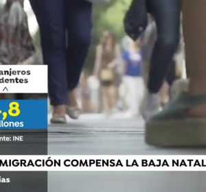 La inmigración compensa la baja natalidad en España La inmigración compensa la baja natalidad en España
