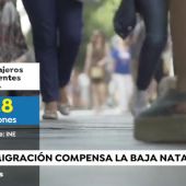  La inmigración compensa la baja natalidad en España