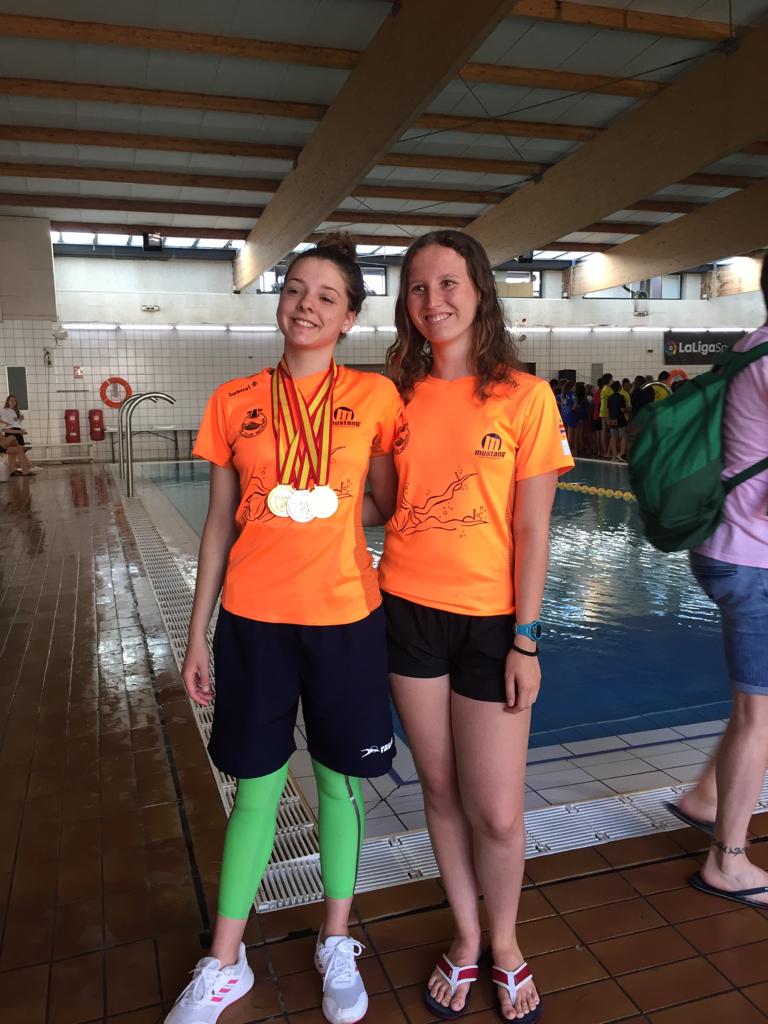 Marina Román, doble campeona de España en natación con aletas Marina Román, doble campeona de España en natación con aletas