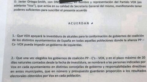 Acuerdo para la investidura de gobiernos municipales