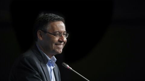 Bartomeu, durante su comparecencia ante los medios