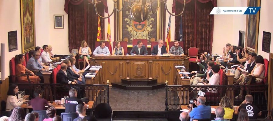 Pleno municipal del Ayuntamiento de Elche. Pleno municipal del Ayuntamiento de Elche.