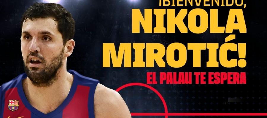 Nikola Mirotic, con la camiseta del Barcelona Nikola Mirotic, con la camiseta del Barcelona