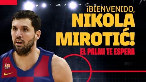 Nikola Mirotic, con la camiseta del Barcelona