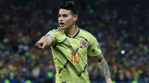 James Rodr&iacute;guez, con Colombia