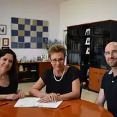 Firma del convenio de la UMH con la Asociación Parkinson Elche. Firma del convenio de la UMH con la Asociación Parkinson Elche.