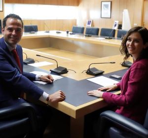Ignacio Aguado e Isabel Díaz Ayuso durante una reunión Ignacio Aguado e Isabel Díaz Ayuso durante una reunión