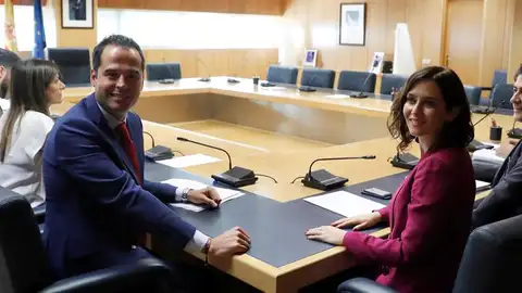Ignacio Aguado e Isabel Díaz Ayuso durante una reunión Ignacio Aguado e Isabel Díaz Ayuso durante una reunión