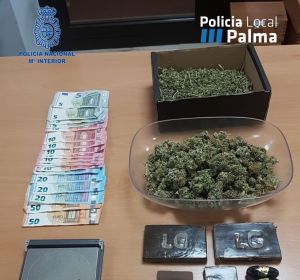 Algunas de las sustancias intervenidas en la operación policial. Algunas de las sustancias intervenidas en la operación policial.