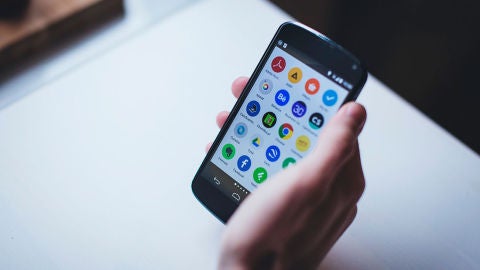 M&oacute;vil con apps Android