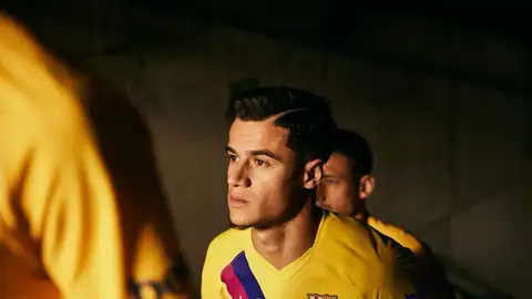 Coutinho, con la segunda equipación del Barça para la 2019/2020 Coutinho, con la segunda equipación del Barça para la 2019/2020