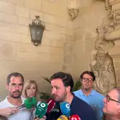 Pablo Ruz, portavoz del PP de Elche en una comparecencia ante medios de comunicación. Pablo Ruz, portavoz del PP de Elche en una comparecencia ante medios de comunicación.