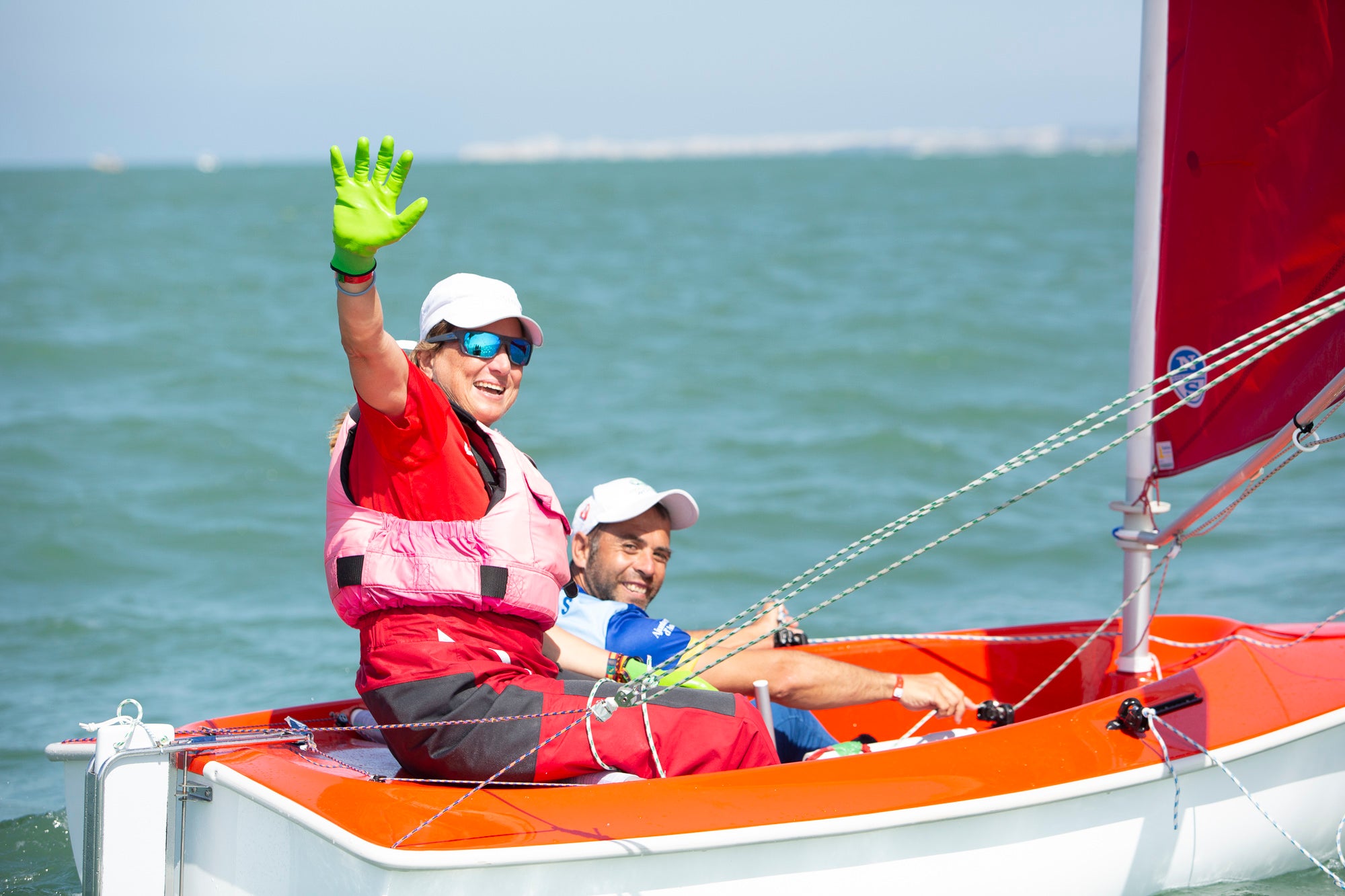 La mallorquina, Violeta del Reino, Campeona del Mundo de Vela adaptada La mallorquina, Violeta del Reino, Campeona del Mundo de Vela adaptada