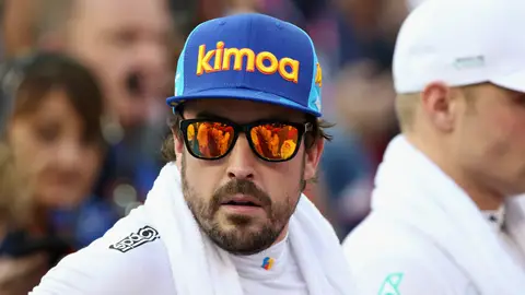 Fernando Alonso, antes de una carrera Fernando Alonso, antes de una carrera