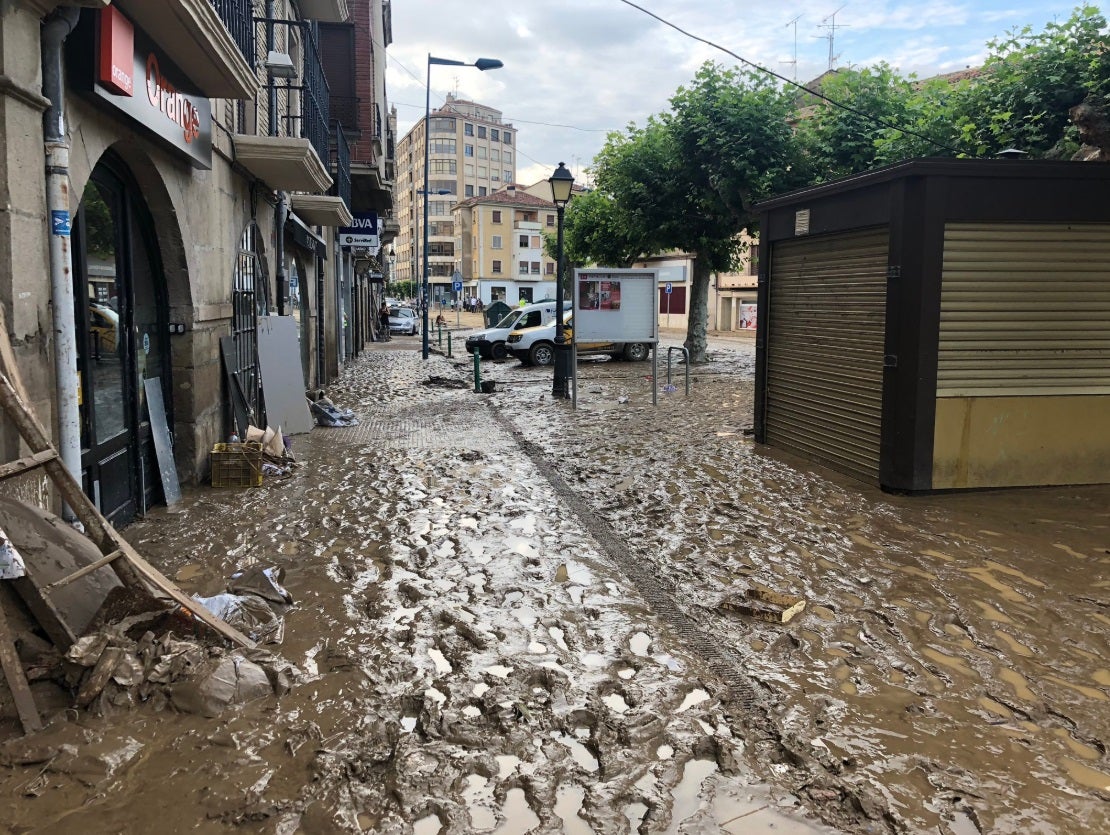 Piden declarar Tafalla zona catastrófica tras los destrozos provocados por las lluvias torrenciales Piden declarar Tafalla zona catastrófica tras los destrozos provocados por las lluvias torrenciales