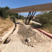 Obras de instalación del cableado.