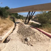 Obras de instalación del cableado. Obras de instalación del cableado.