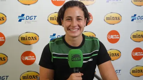 La piloto española Ana Carrasco La piloto española Ana Carrasco