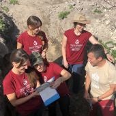 El equipo universitario durante el certamen