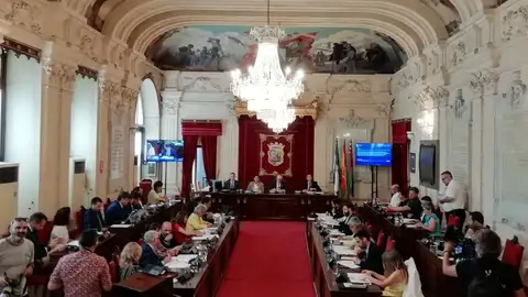 Salón de Plenos del Ayuntamiento de Málaga Presupuestos