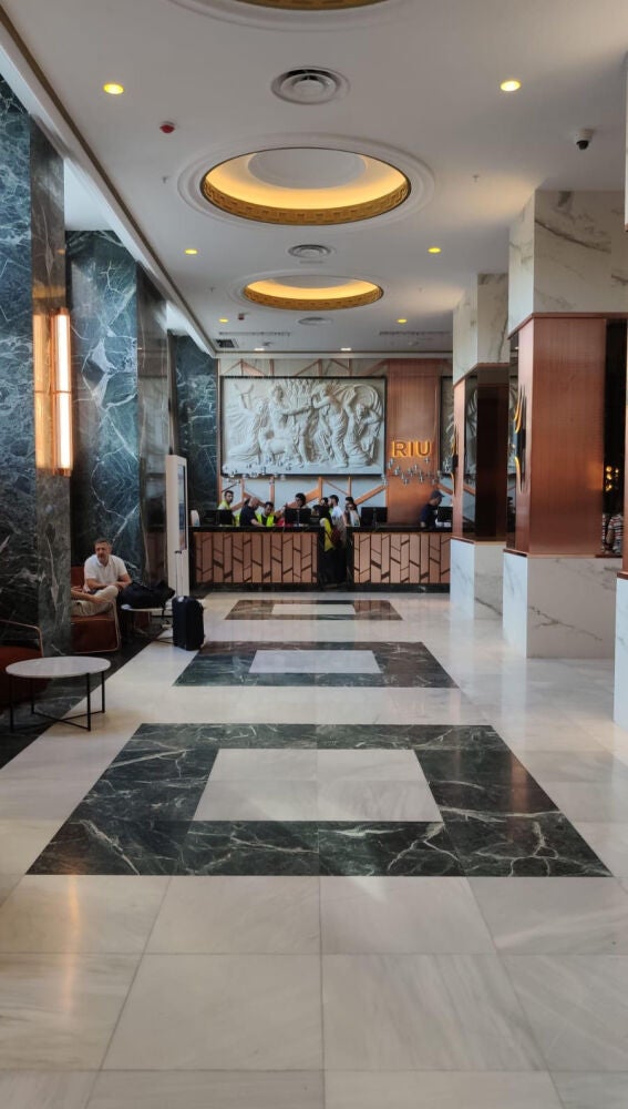 Recepción del hotel del Edificio España