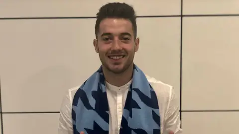 Jony en su llega a Roma para jugar en la Lazio Jony en su llega a Roma para jugar en la Lazio
