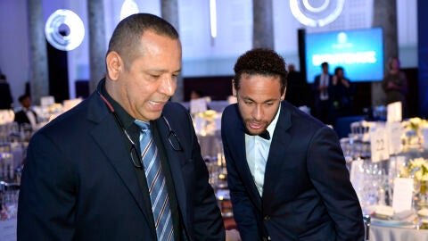 Neymar y su padre